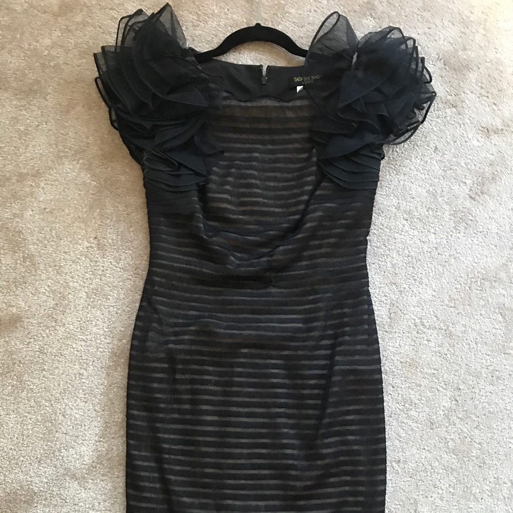 Tadashi Shoji black dress